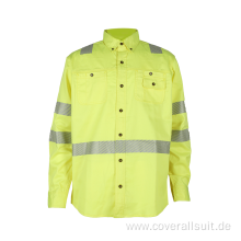 Cotton Hi Vis Flame Retardant Industry Work Shirt